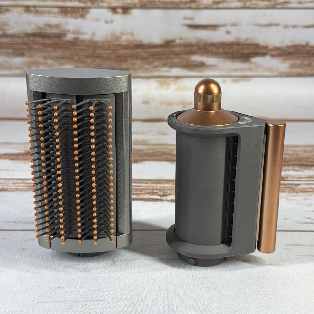 Dyson Airwrap HS01 Attachments Lot Of 2 Copper Color Used